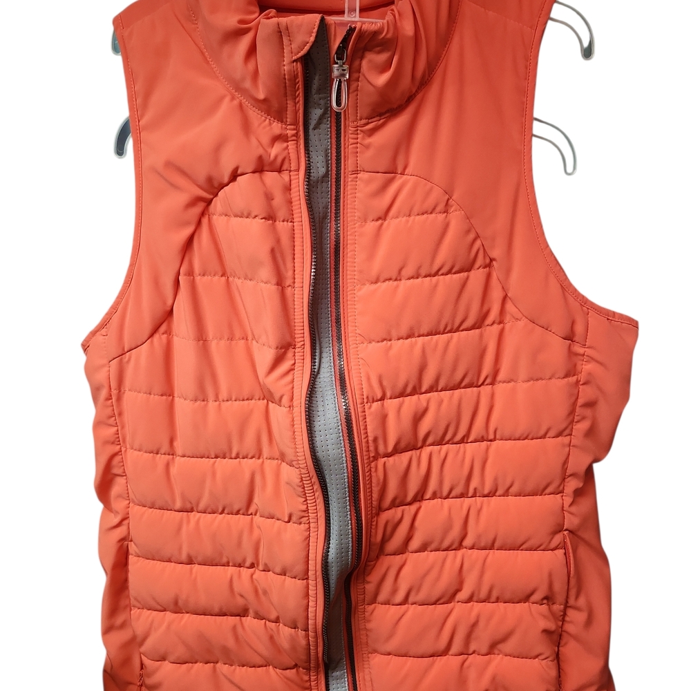 Tangerine Women's Vibrant Orange Puffer Vest